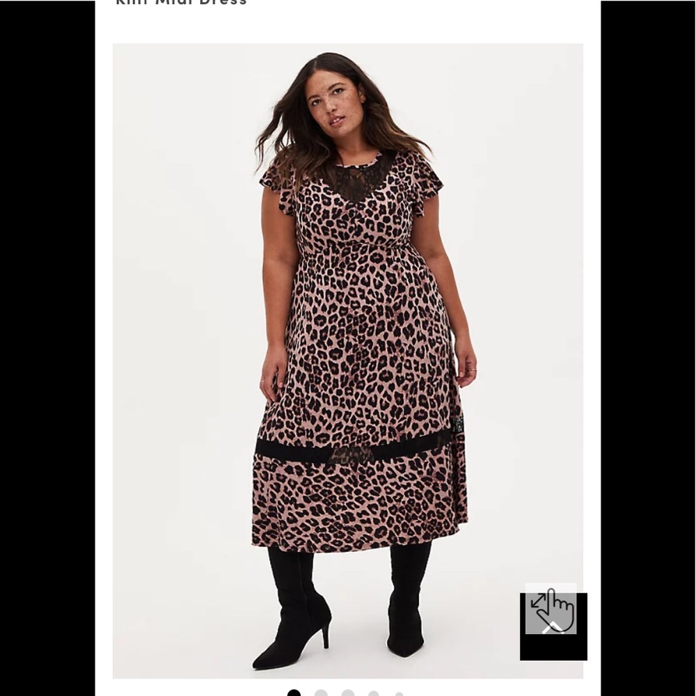LEOPARD STUDIO KNIT MIDI DRESS
